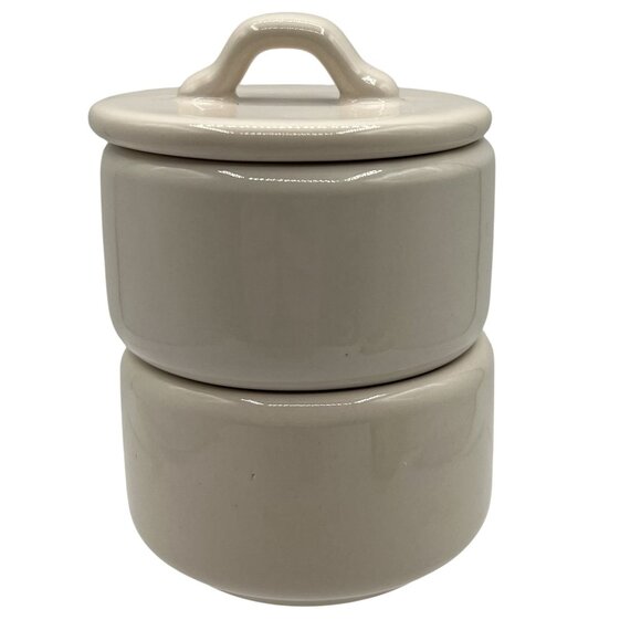 Rae Dunn by Magenta NEW Salt & Pepper Stacking Cellar Set Artisan Collection - Picture 2 of 8